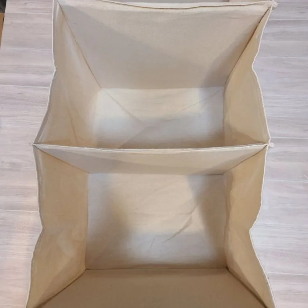 Container Store 6 Compartment Hanging Closet Organizer Canvas Shelves Storage